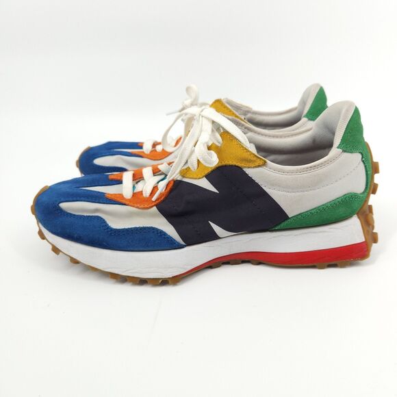 New Balance 327 Shoes Mens Size 9 Blue White Black Athletic Running - Picture 3 of 9